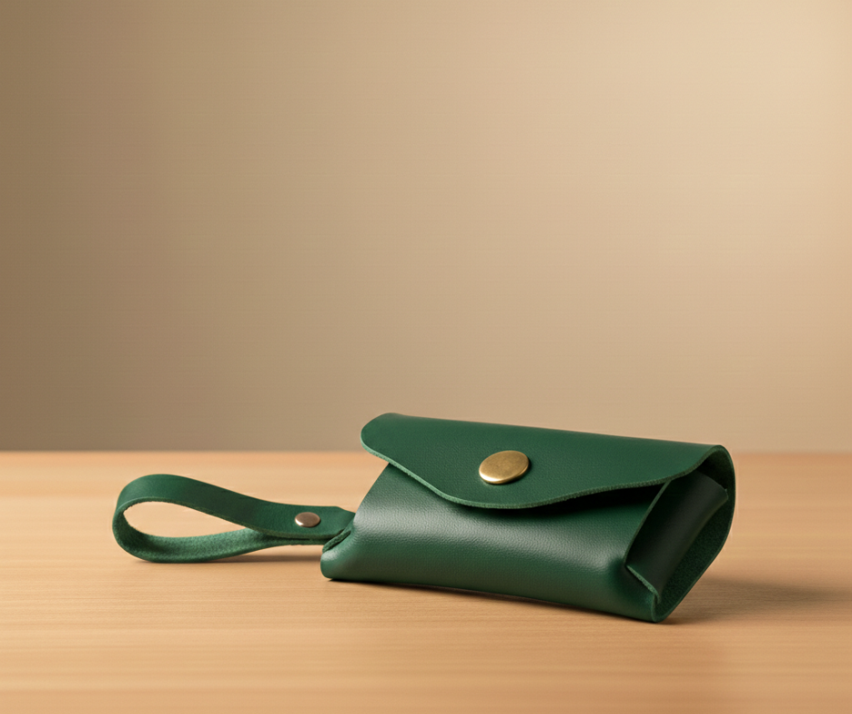 Leather Coin Purse Green