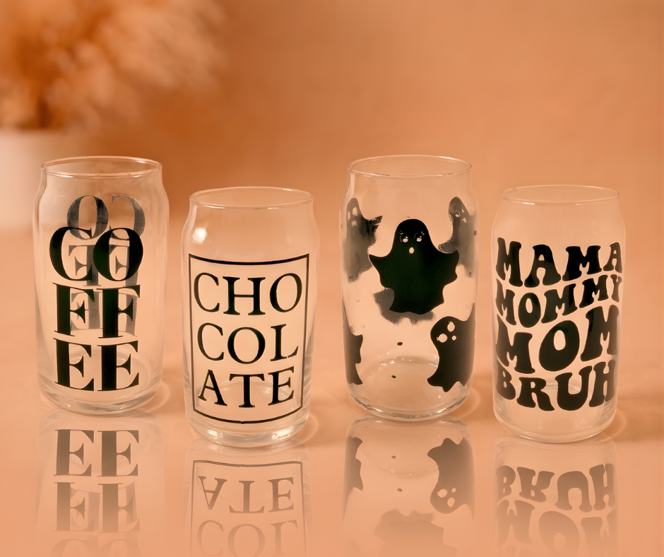 Custom Aesthetic Glass – Cute Trendy Drinkware (16oz)