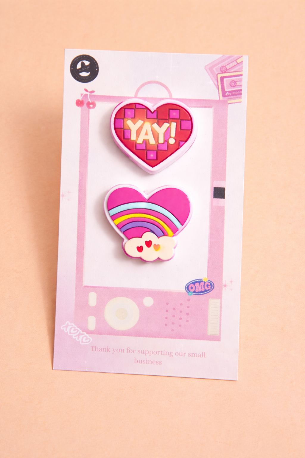 heart-shaped pin